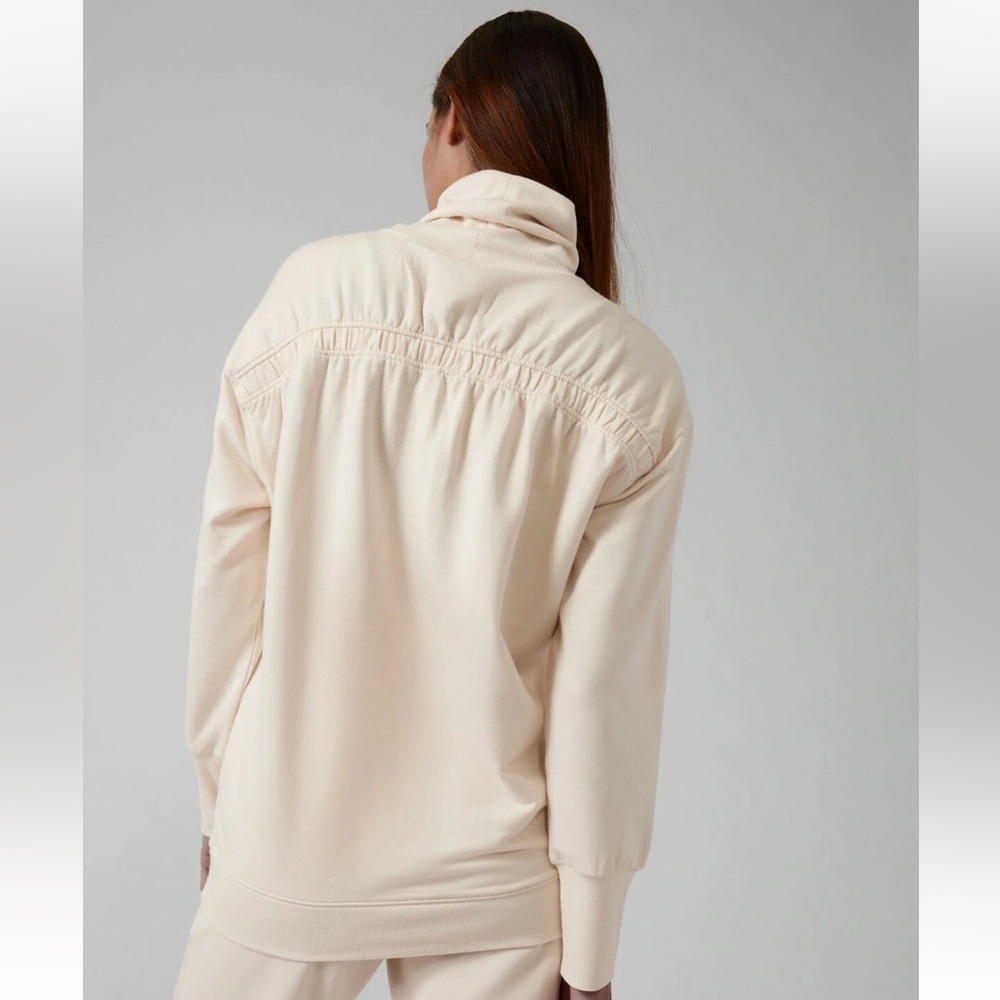 Athleta Cream Pullover Hoodie